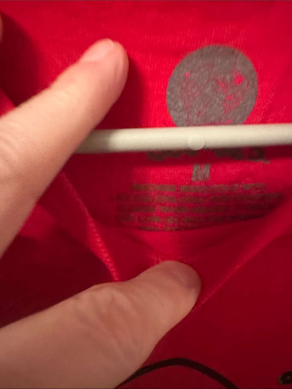 Red Holiday Graphic Tee — Festive Tree Rocking Design - Picture 9 of 9